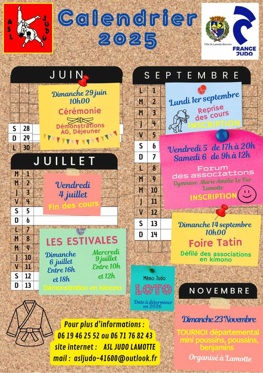 Planning de l'été 2025 : de la fin de saison à la reprise