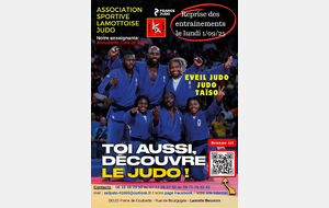 Rentrée au Dojo : c'est la semaine du 01 09 2025